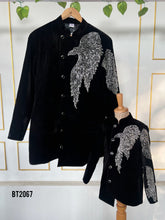 Load image into Gallery viewer, BT2067 🖤 Eagle Theme Dad Son Party Wear Jacket
