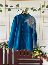 Load image into Gallery viewer, BT2232 🦅 Majestic Royal Eagle Sherwani – Elevate His Regal Charm! 👑✨
