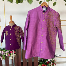 Load image into Gallery viewer, BT2339 👑 Royal Purple Family Twinning Set – A Celebration in Style 💜✨
