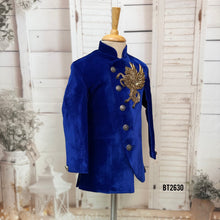 Load image into Gallery viewer, BT2630 Royal Blue Pegasus Embroidery Sherwani for Baby Boy | Luxury Birthday &amp; Wedding Outfit

