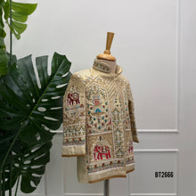 Load image into Gallery viewer, BT2666 Royal Heritage Elephant Embroidered Designer Baby Boy Sherwani
