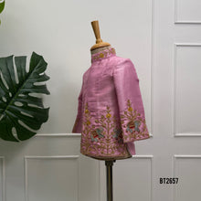 Load image into Gallery viewer, BT2657 Royal Pink Elephant Embroidered Designer Baby Boy Sherwani
