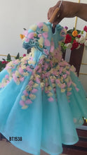 Load and play video in Gallery viewer, BT1538 Whimsical Blossom Fairytale Dress - Enchanting Floral Party Attire
