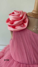 Load and play video in Gallery viewer, BT1789 Enchanted Rose – One-Shoulder Baby Party Dress
