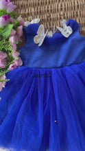 Load and play video in Gallery viewer, BT1431 Royal Rhapsody: A Sapphire Dream Dress for Little Ladies
