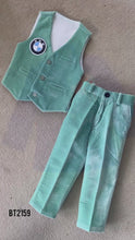 Load and play video in Gallery viewer, BT2159 Charming Mint Velvet Boys Party Wear Suit 🌟
