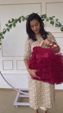 Load and play video in Gallery viewer, BT1643 Ruby Ruffles - A Sparkle of Joy Party Dress
