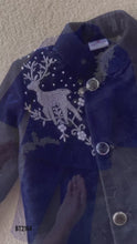 Load and play video in Gallery viewer, BT2164 Regal Velvet Deer Embroidered Party Wear Outfit for Your Little Boys 🦌✨
