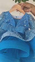 Load and play video in Gallery viewer, BT1523 Girls Bling Crinoline Pastel Party wear
