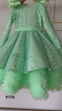 Load and play video in Gallery viewer, BT1756 Enchanted Sparkle Mint Sequin Party Dress
