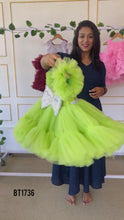 Load and play video in Gallery viewer, BT1736 Lime Light Party Dress - Sparkle and Frill for Your Little Star
