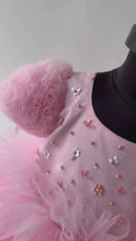 Load and play video in Gallery viewer, BT1677 Pastel Multi Layer Hand Embroidered Party Wear Frock For Baby Girls
