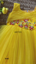 Load and play video in Gallery viewer, BT1463 Hand Embroidery Birthday Frock
