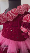 Load and play video in Gallery viewer, BT1469 Enchanted Rose Garden Party Dress
