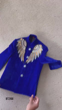 Load and play video in Gallery viewer, BT2167  The Regal Winged Angelic Charm Party Wear Blazer for Little Man ✨🕊️
