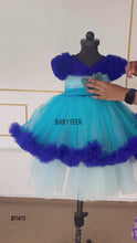 Load and play video in Gallery viewer, BT1473 Flowers and Butterfly Theme Vibrant Party Wear
