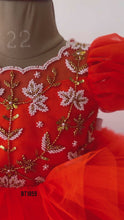 Load and play video in Gallery viewer, BT1859 Sunset Bloom - Vibrant Party Frock

