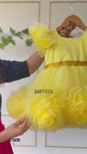 Load and play video in Gallery viewer, BT1490 Sunshine Blossom Baby Dress – A Delightful Charm
