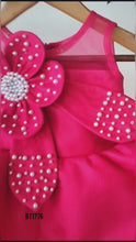Load and play video in Gallery viewer, BT1776  Fuchsia Bloom Party Frock - Your Little One&#39;s Dream Come True!
