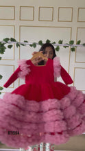 Load and play video in Gallery viewer, BT1584 Winter Party Wear with Ruffles
