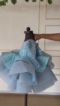 Load and play video in Gallery viewer, BT1647 Crinoline Bouncy Birthday Party Wear Frock  For Baby Girls

