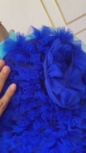 Load and play video in Gallery viewer, BT1847 Azure Blossom  Tulle Party Dress for Little Princesses
