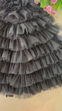 Load and play video in Gallery viewer, BT1409 Midnight Charm: Elegant Noir Festive Frock
