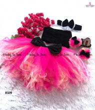 Load image into Gallery viewer, BT379 Pink Black Retro Frock
