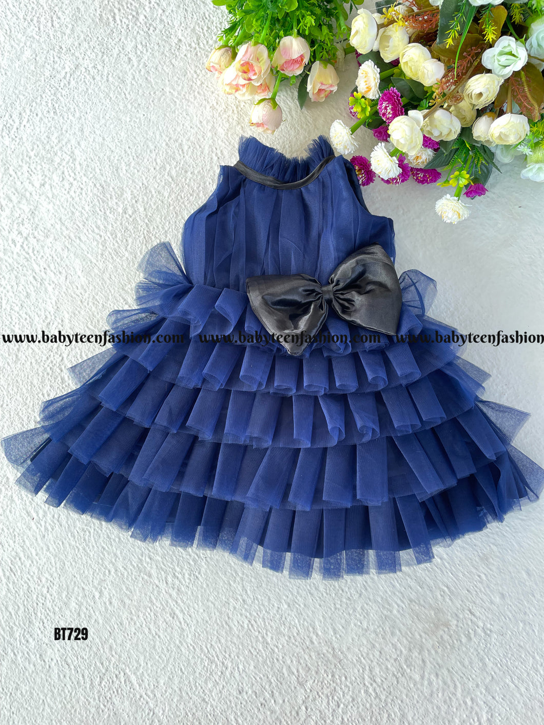 BT729 Halter Neck full Gown