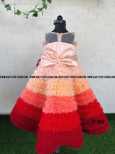 Load image into Gallery viewer, BT1328 Sunset Serenade – Baby’s Ombre Party Dress
