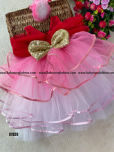 Load image into Gallery viewer, BT824  Strawberry Swirl Gala Gown
