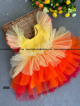 Load image into Gallery viewer, BT541 Sunset Theme Birthday Frock
