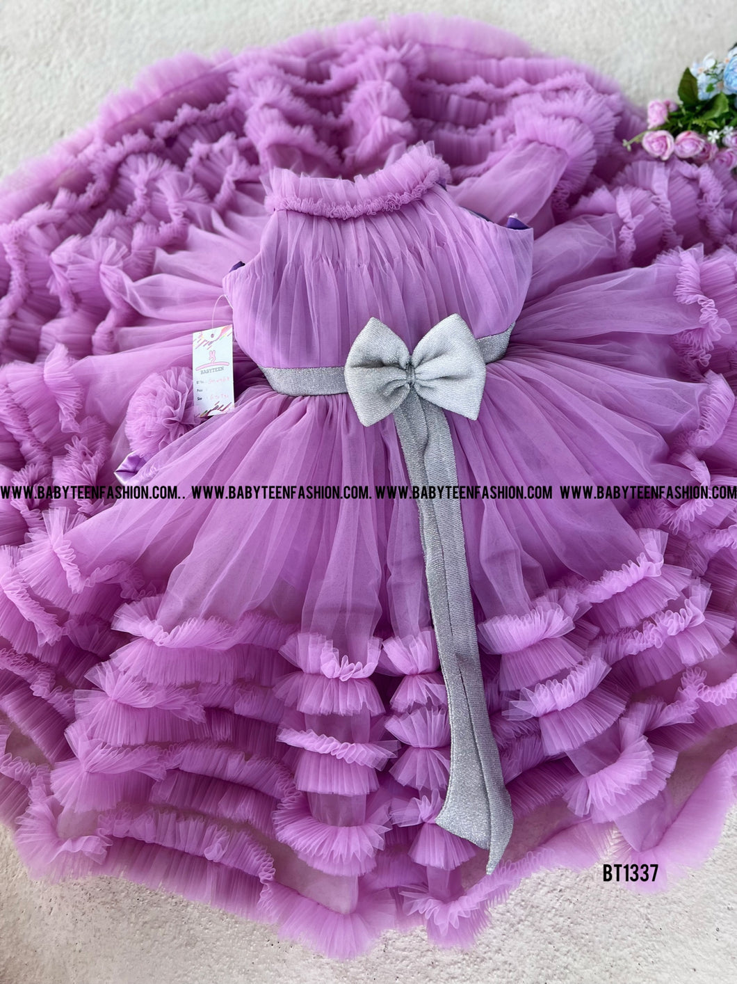 BT1337 Full Ruffles Princess Gown For Birthday Girl