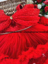 Load image into Gallery viewer, BT1087 Crimson Joy Luxe Celebration Dress for Little Charms
