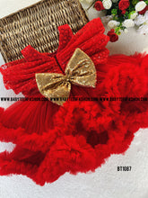 Load image into Gallery viewer, BT1087 Crimson Joy Luxe Celebration Dress for Little Charms
