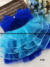 Load image into Gallery viewer, BT1092 Gleaming Sapphire Soirée Frock - Infants&#39; Celebration Attire
