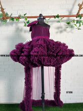Load image into Gallery viewer, BT1096 Plum Perfection  Baby’s Luxe Celebration Gown
