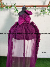 Load image into Gallery viewer, BT1096 Plum Perfection  Baby’s Luxe Celebration Gown
