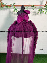 Load image into Gallery viewer, BT1096 Cloud Ruffles Frock Detachable Trail
