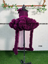 Load image into Gallery viewer, BT1096 Plum Perfection  Baby’s Luxe Celebration Gown
