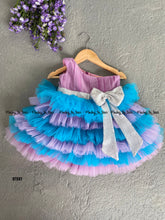 Load image into Gallery viewer, BT561 One Shoulder Mermaid Theme Multi layer Party Wear Frock
