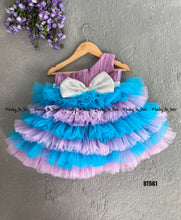 Load image into Gallery viewer, BT561 One Shoulder Mermaid Theme Multi layer Party Wear Frock
