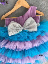 Load image into Gallery viewer, BT561 One Shoulder Mermaid Theme Multi layer Party Wear Frock
