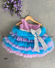 Load image into Gallery viewer, BT561 One Shoulder Mermaid Theme Multi layer Party Wear Frock
