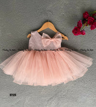 Load image into Gallery viewer, BT125 Semi Party wear One side Shoulder Birthday Frock
