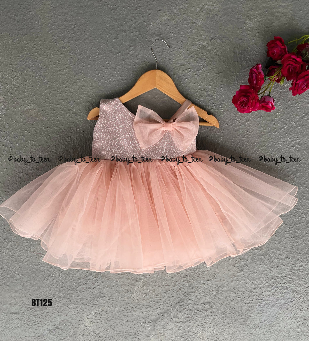 BT125 Semi Party wear One side Shoulder Birthday Frock