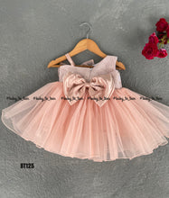 Load image into Gallery viewer, BT125 Semi Party wear One side Shoulder Birthday Frock
