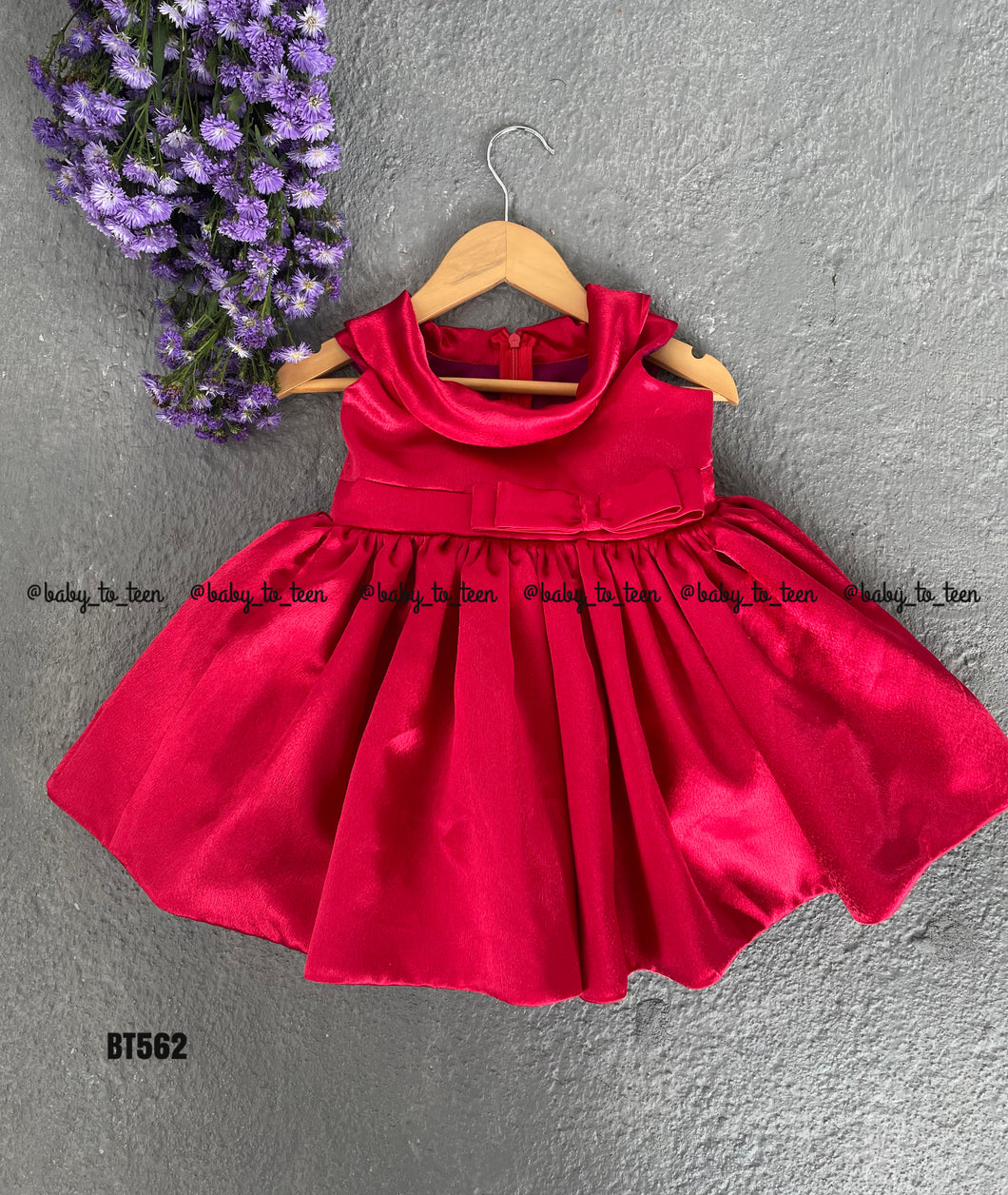 BT562 Premium Satin Party Wear Frock