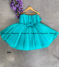 Load image into Gallery viewer, BT563 Long Trail Birthday Frock in Ocean Theme
