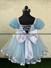 Load image into Gallery viewer, BT1344 Frosted Aqua Elegance A Dress as Unique as Your Little Star
